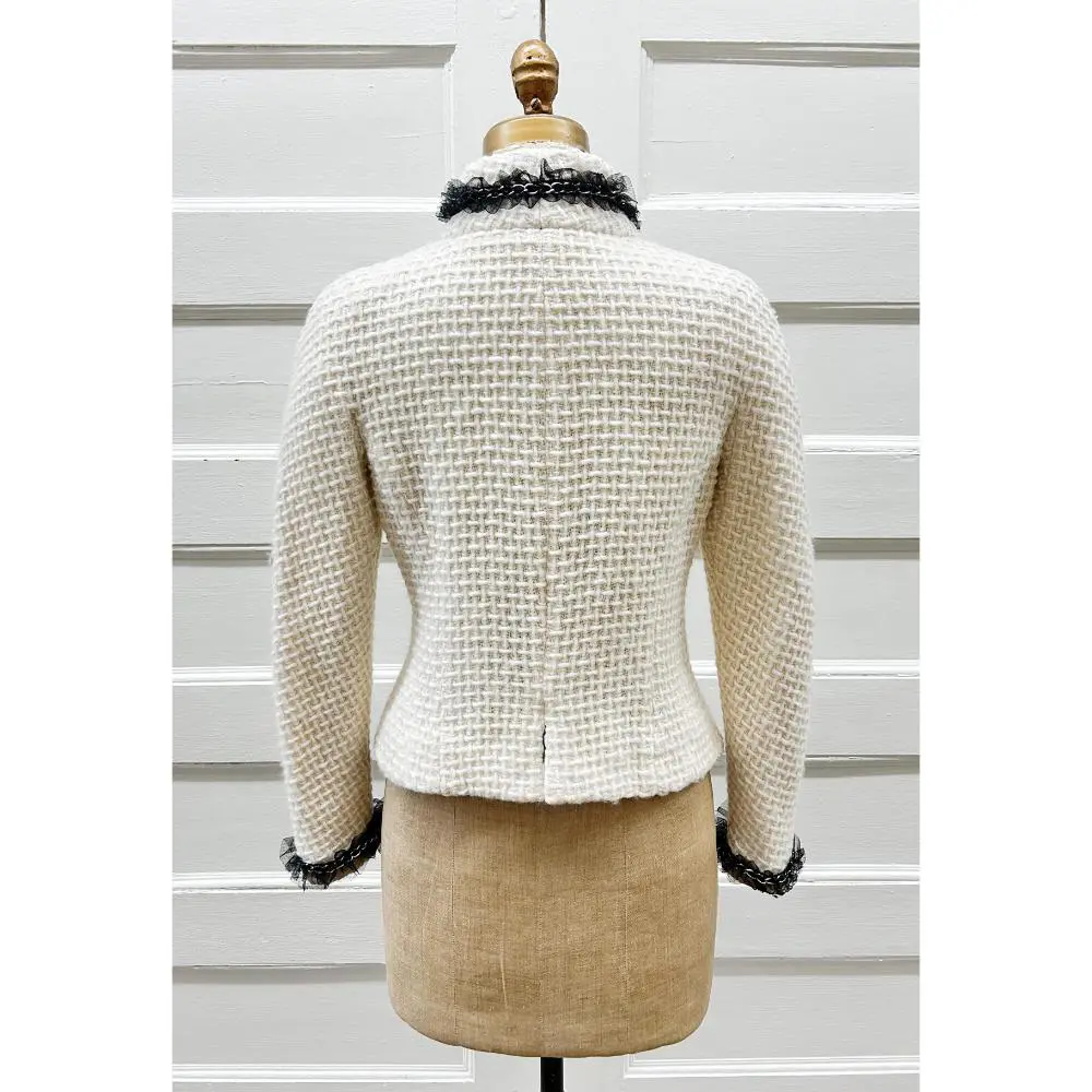 Chanel 2000 ivory tweed jacket