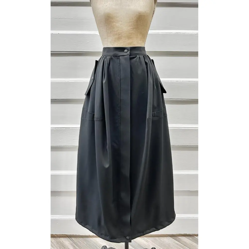 Max Mara black wool skirt