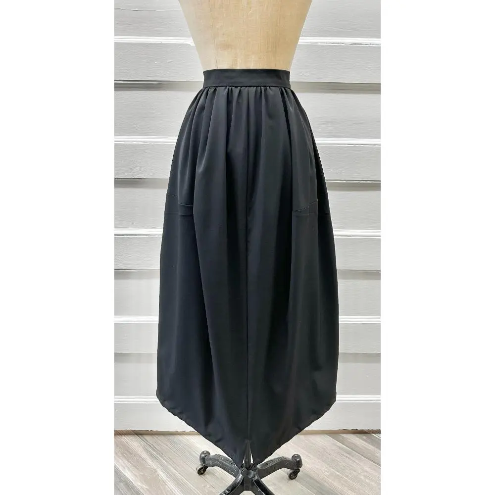 Max Mara black wool skirt