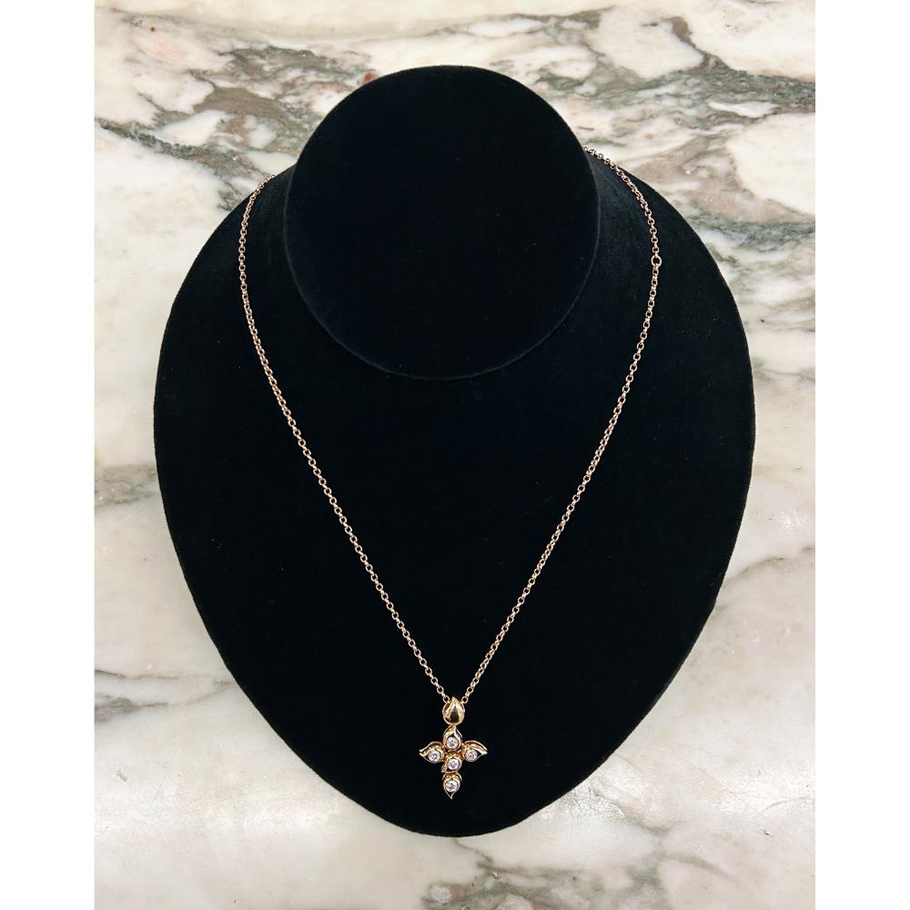 Tamara Comolli 18k gold & diamond snowflake pendant necklace