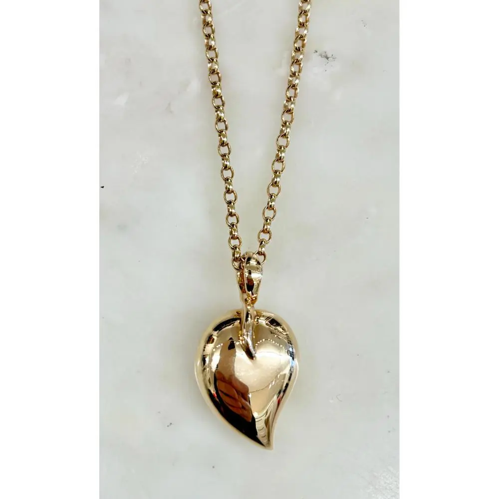 Tamara Camolli 18K gold leaf pendent long necklace