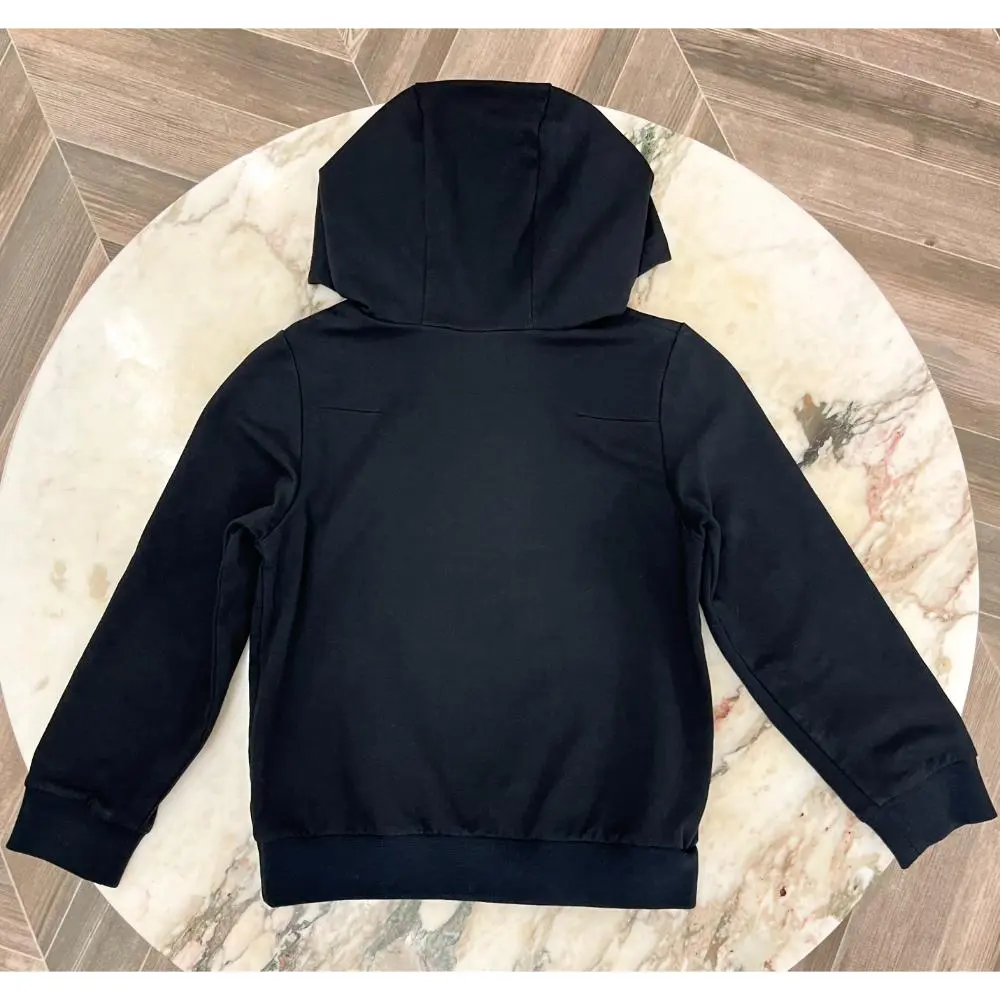 Dior Kid's embroidered logo hoodie in black