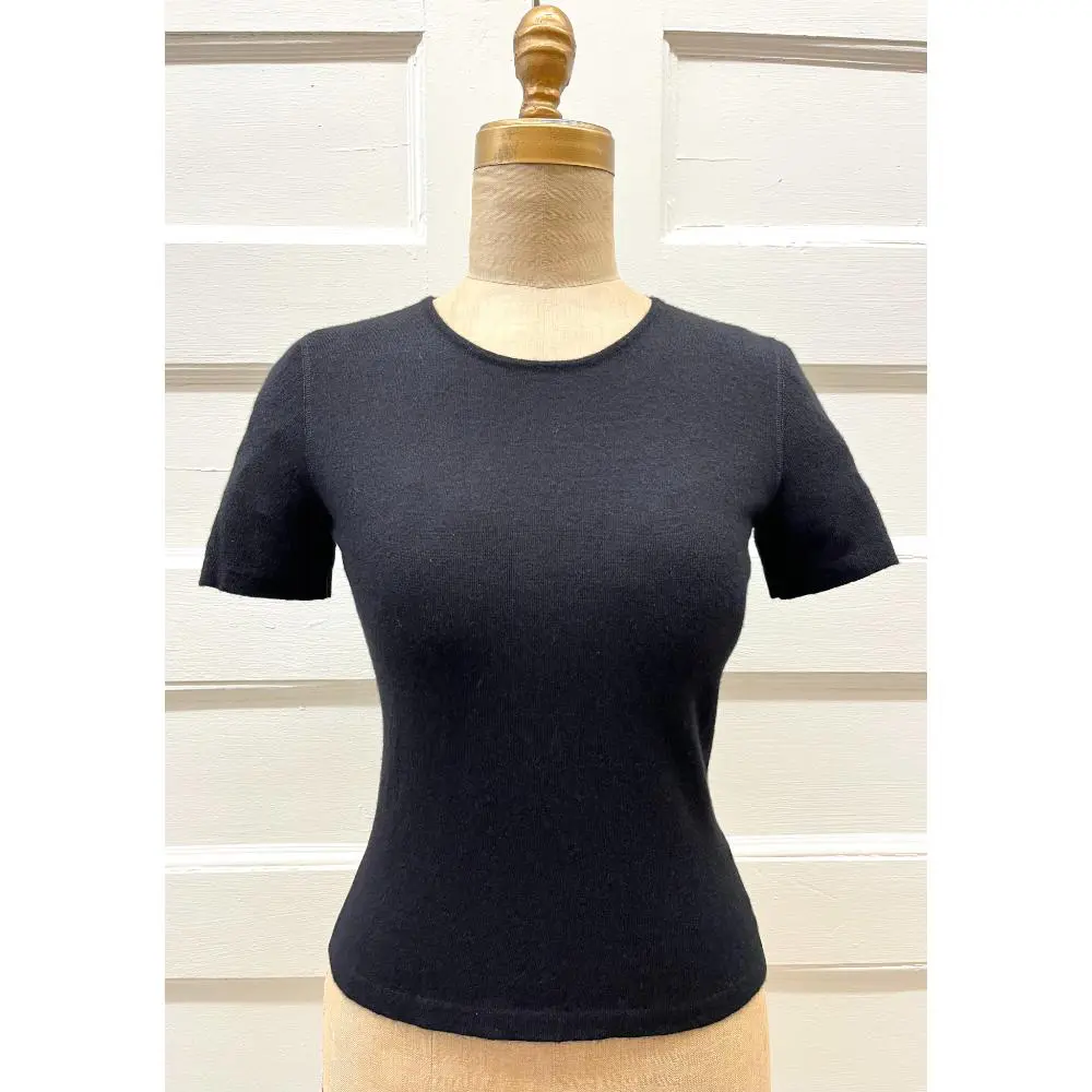 Chanel 1999 black cashmere t-shirt