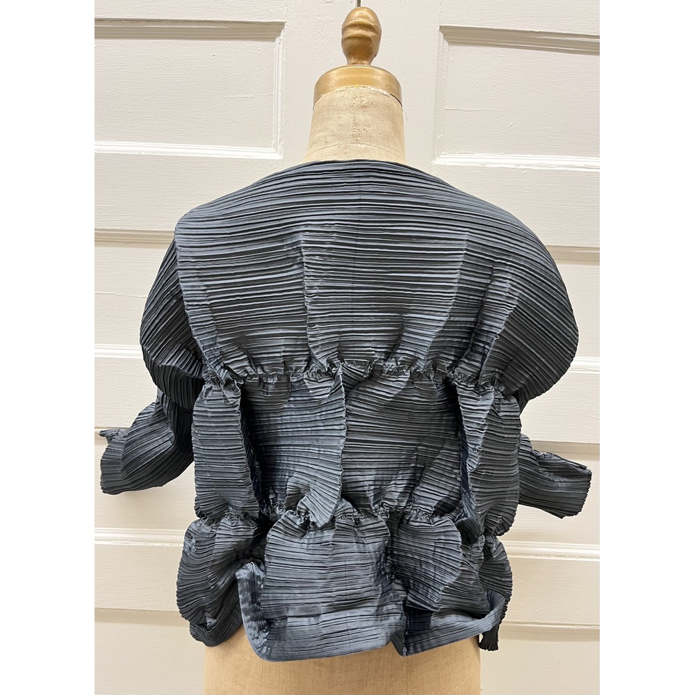 Issey Miyake Fete grey pleated jacket