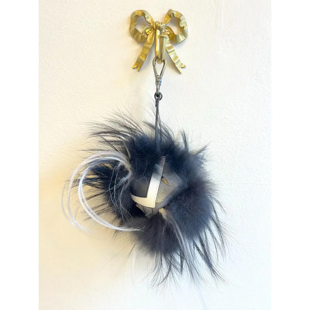 Fendi fur bag bug keychain