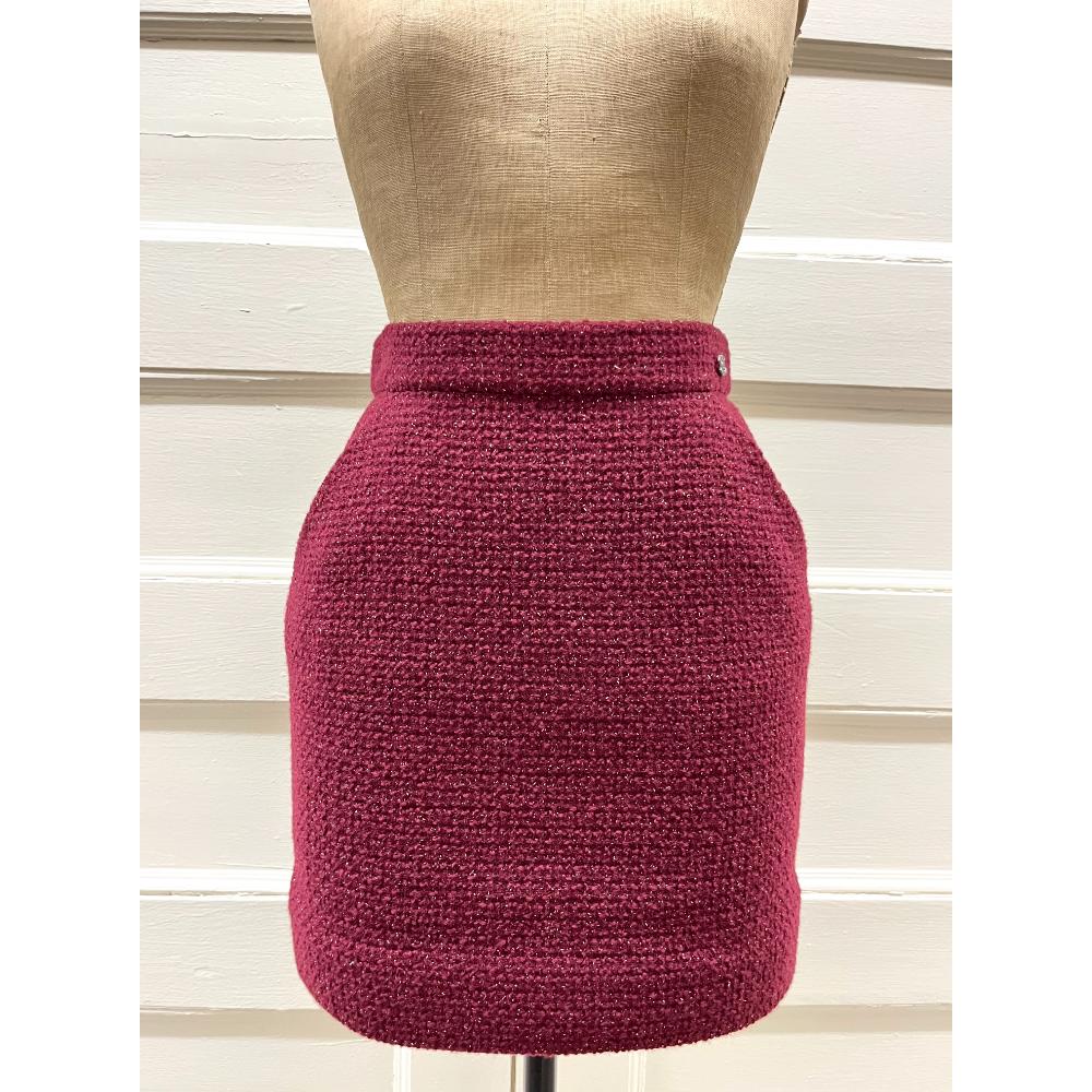 Chanel tweed mini skirt