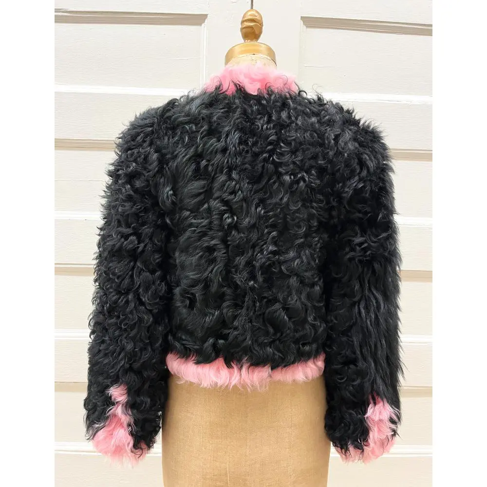 Chanel 2021 cropped shearling coat