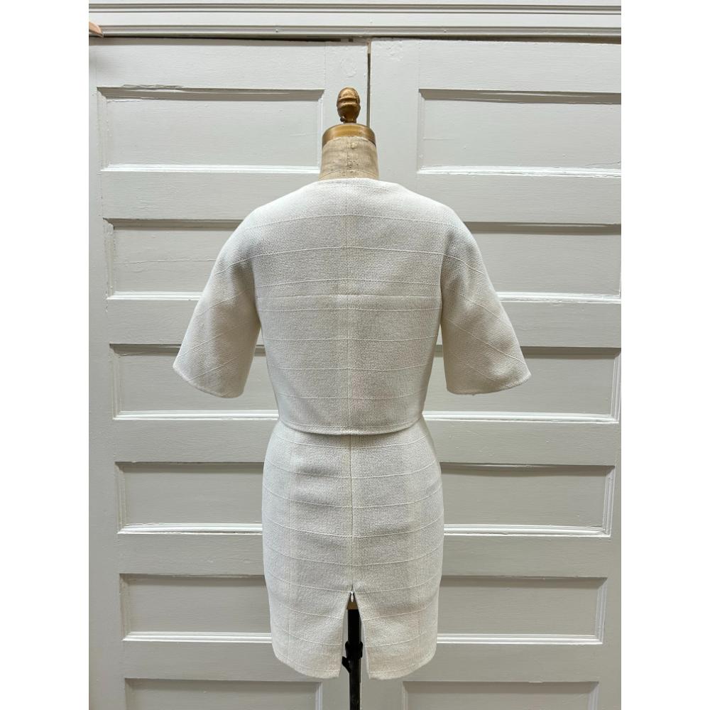 Chanel ivory 2-piece dress/jacket set