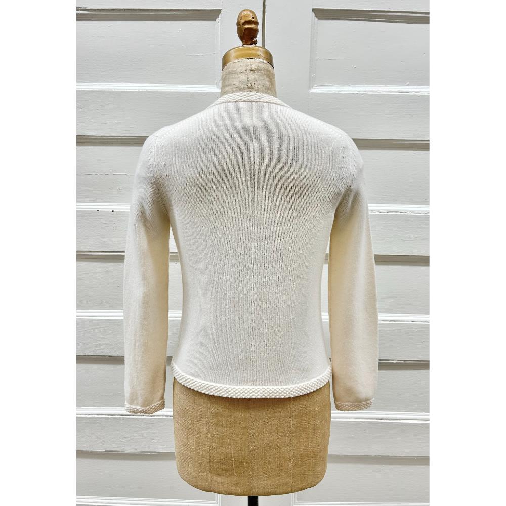 Chanel ivory cashmere cardigan