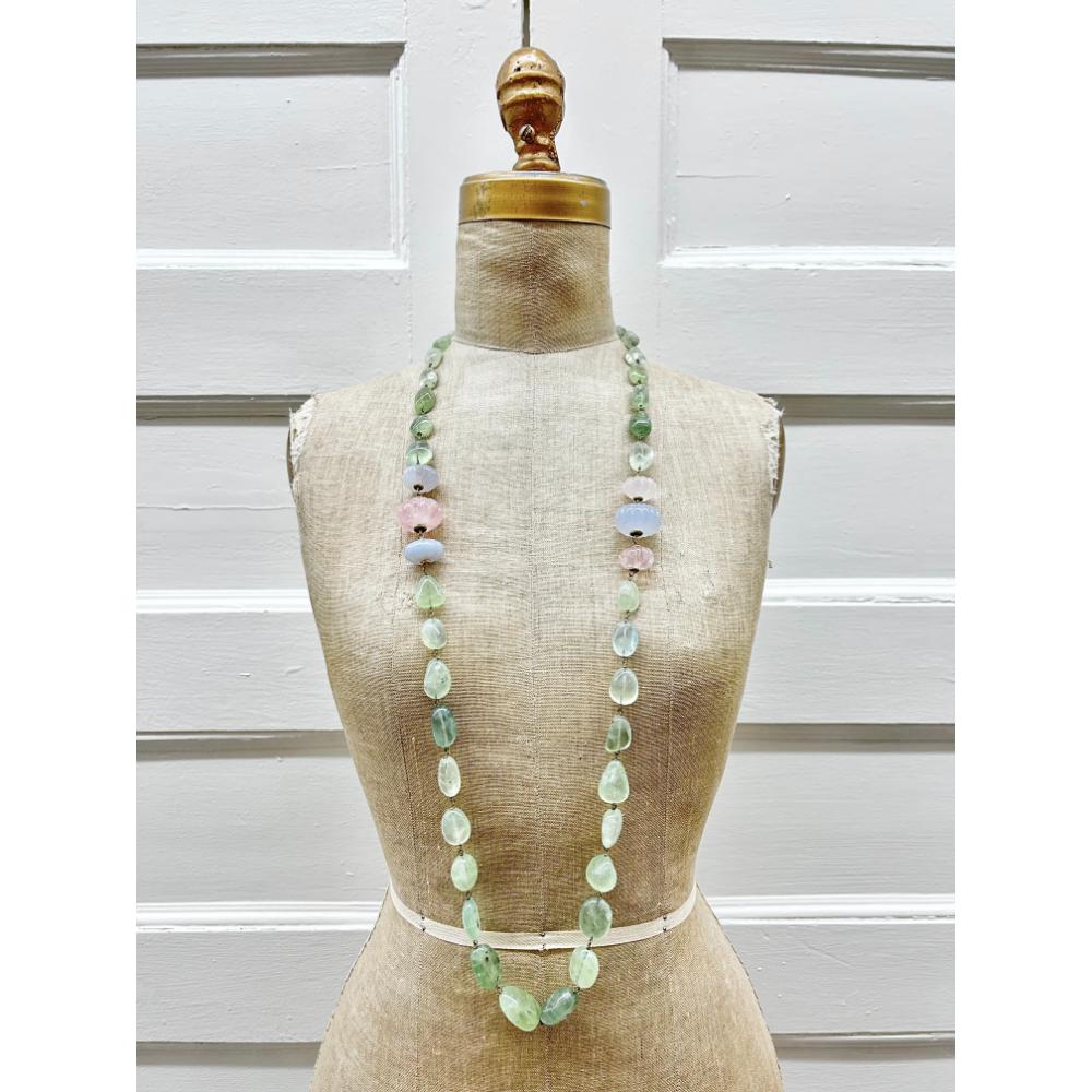 Iradj Moini prehnite long strand necklace