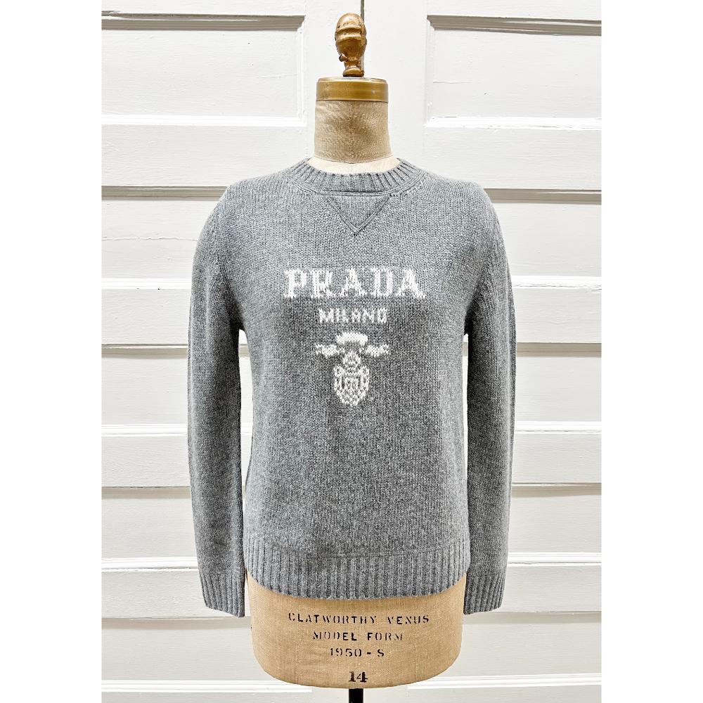 Prada grey cashmere/wool sweater