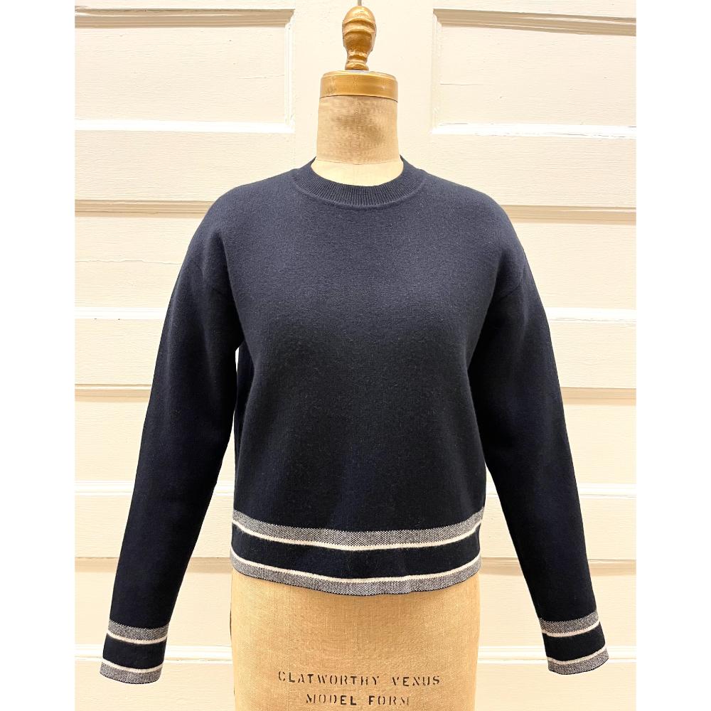 Christian Dior navy cashmere sweater