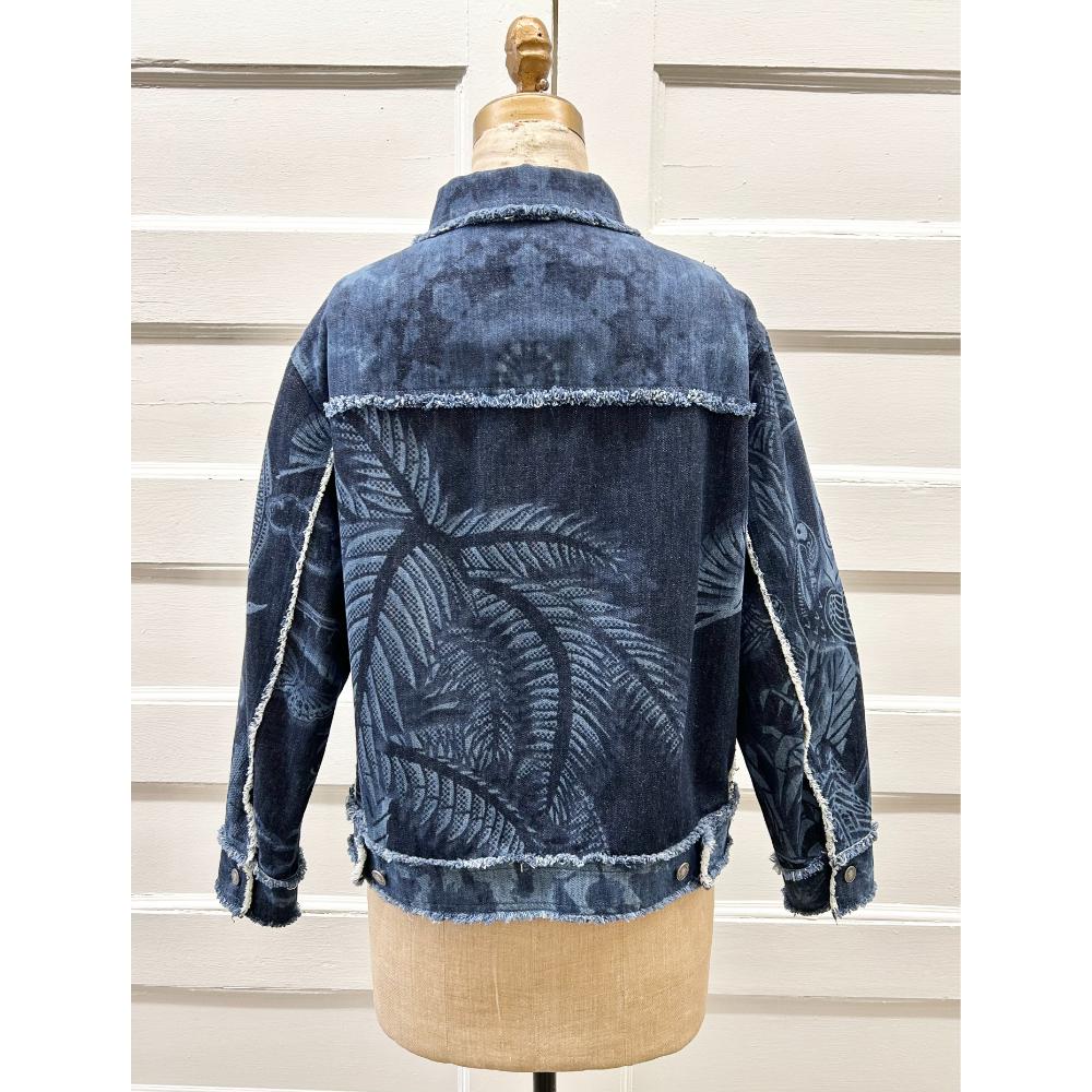 Christian Dior palm print denim jacket