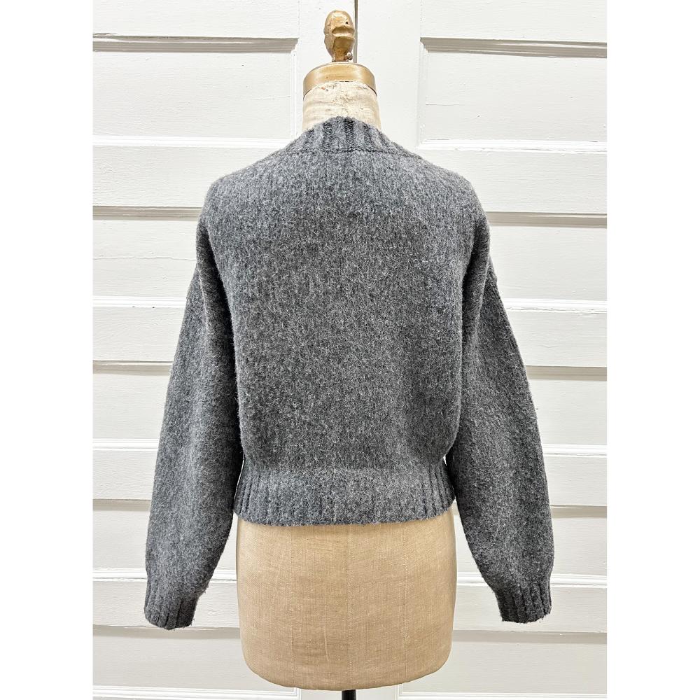 Prada grey wool cardigan