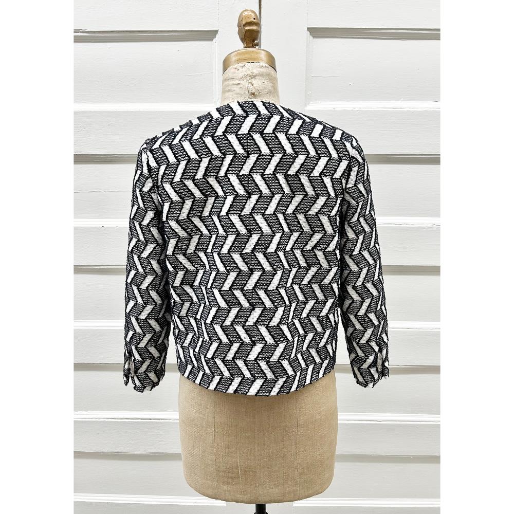 Chanel 2016 chevron tweed jacket