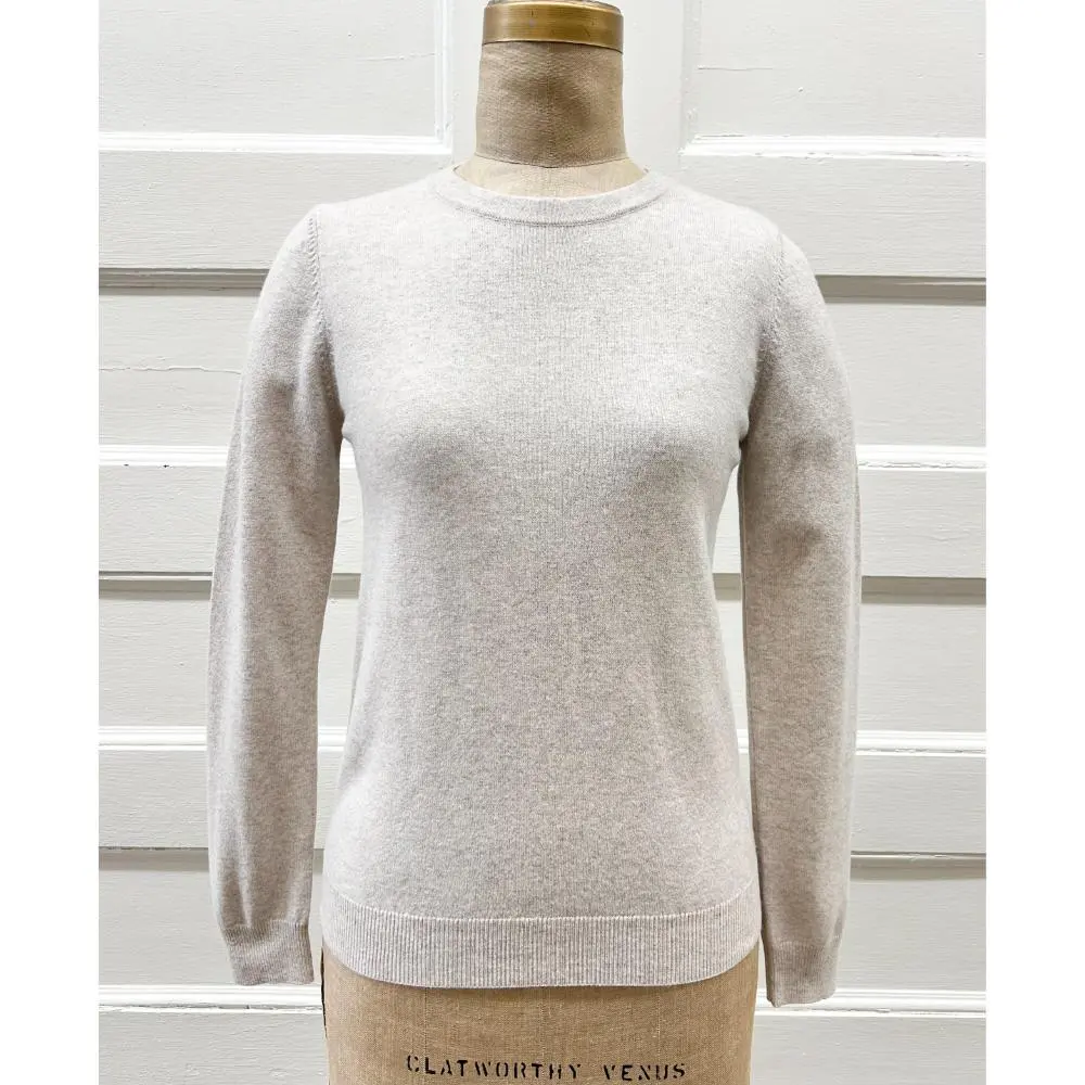 Brunello Cucinelli oatmeal cashmere sweater