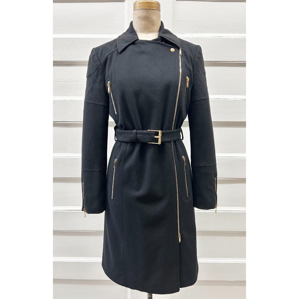 Gucci black felted wool/cashmere coat