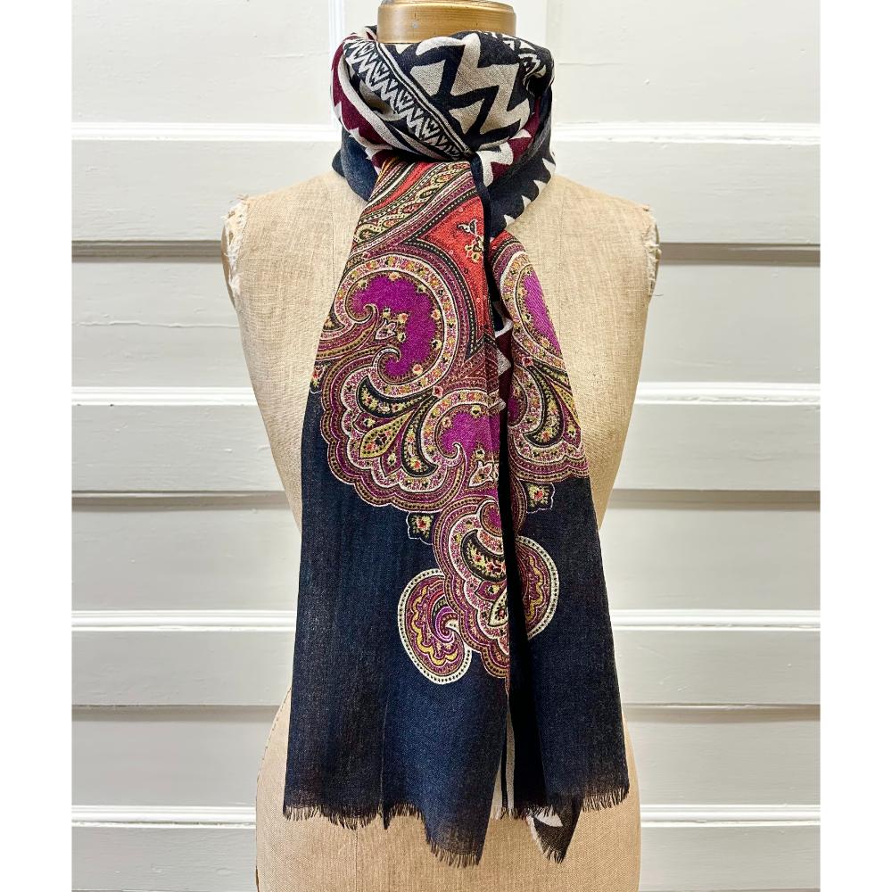 Etro paisley cashmere scarf