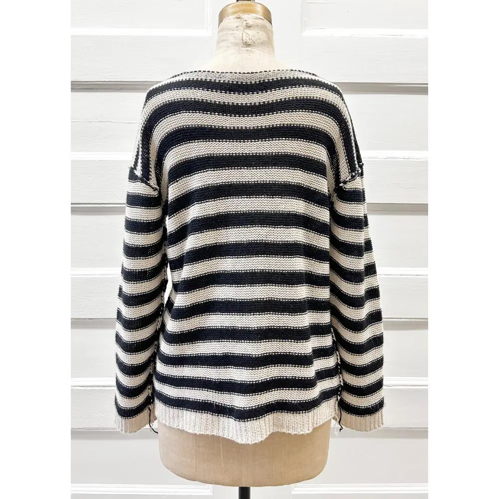 Dior 2020 cashmere/linen striped sweater