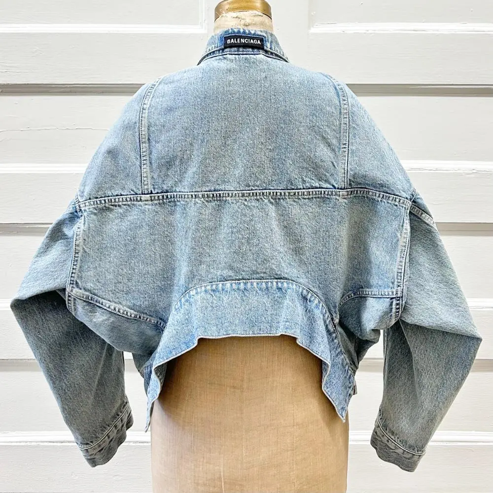 Balenciaga upside down denim jacket